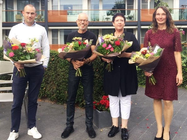 Sprekers Toekomstbestendig Wonen 2019: Francois van Bemmel, Rob van den Broek, Monique Baijens en Yvonne Witter (v.l.n.r.)